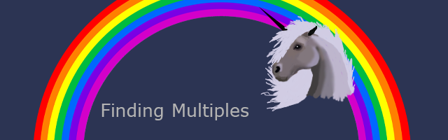 Finding Multiples Banner, Rainbow